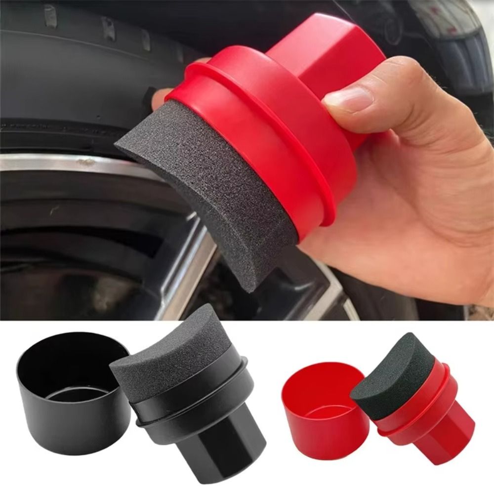 Wax Applicator Pad - Éponge de polissage de pneus incurvée