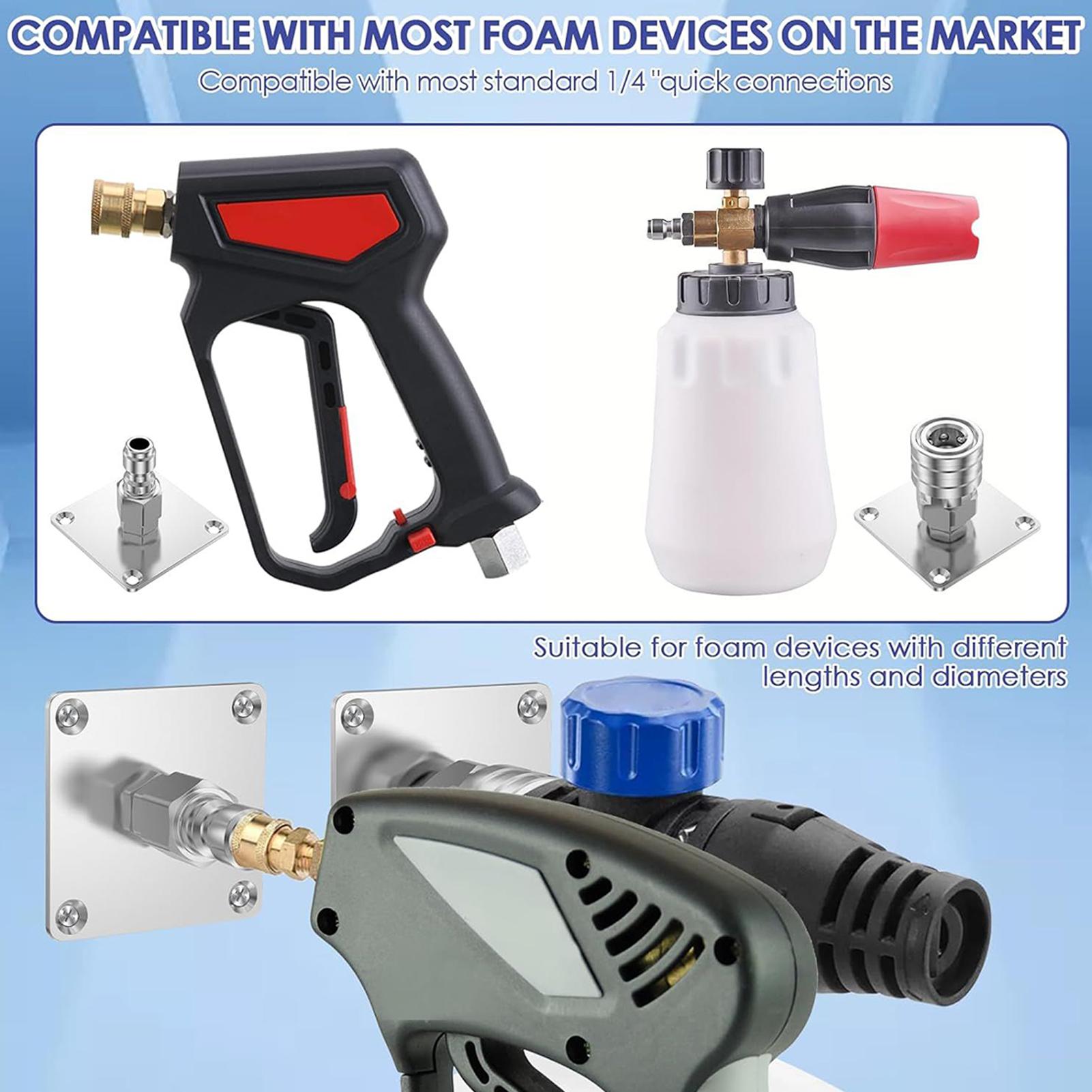 Foam Cannon Car Wash - Organisateur de nettoyeur haute pression, support